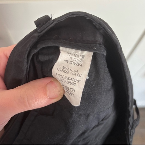 Theory black dress pants size 4 flare boot cut workwear cotton blend - Picture 5 of 5